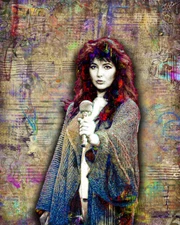 Kate Bush Poster, Kate Bush Pop Art Print Free Shipping Us