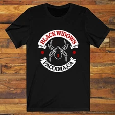 Black Widows Every Which Way But Loose Men's Black S-5XL