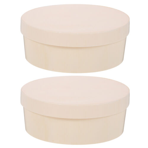 2 Pcs DIY Painting Box Storage Boxes with Lids Small Craft Container