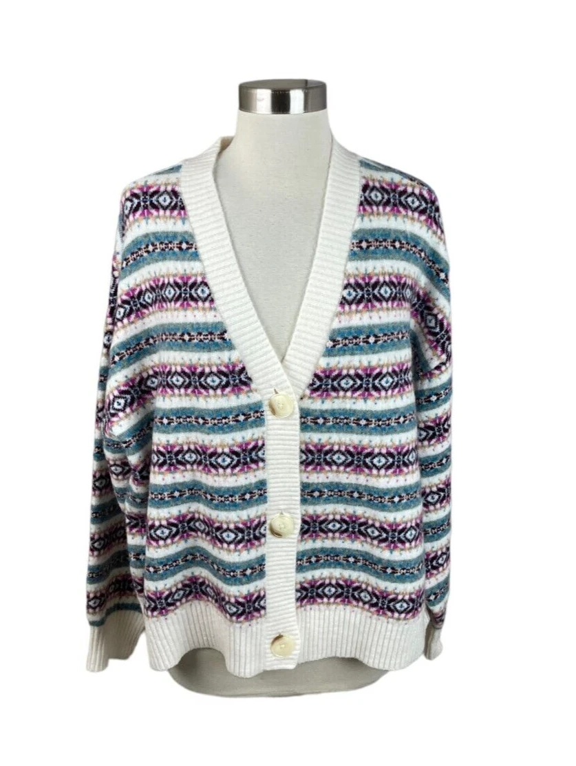 Loft white top cardigan sweater