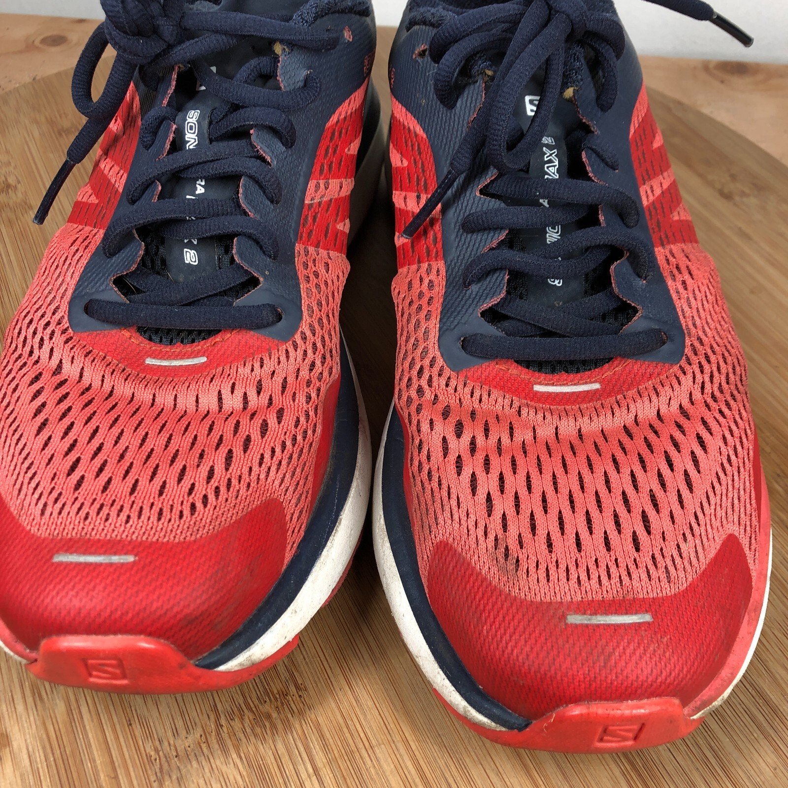 Salomon Shoes Donna 10 Sonic RA Max 2 Sneakers Corsa Rosso Maglia Allenamento Strada