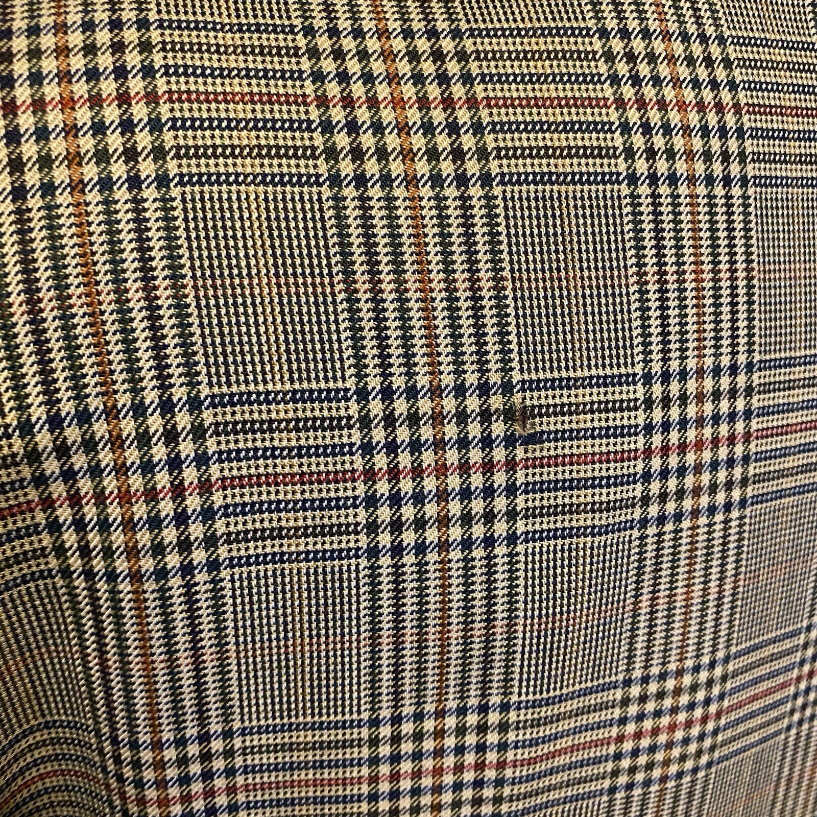 Vintage Mens 40R DAKS Check Light Summer Tweed POW Suit Jacket Blazer Grey Plaid image 8