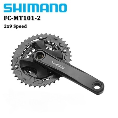Shimano FC-MT101 2×9 Speed MTB Bike Crankset 36-22T | eBay