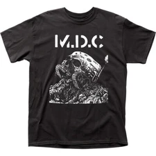 MDC Skull Tank T Shirt Mens Licensed Rock N Roll Music Retro Band Tee New Black