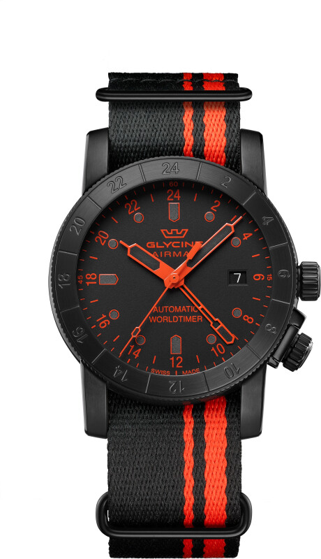 Glycine Мужские часы с автоподзаводом Airman Contemporary GMT 42 мм GL0497