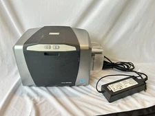 Fargo DTC1000 ID Card Thermal Transfer Color Printer X001800 W/ AC Adapter AS-IS
