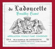 86/91 label Burgundy pouilly smoked, from Ladoucette, Château du Nozet Pouilly