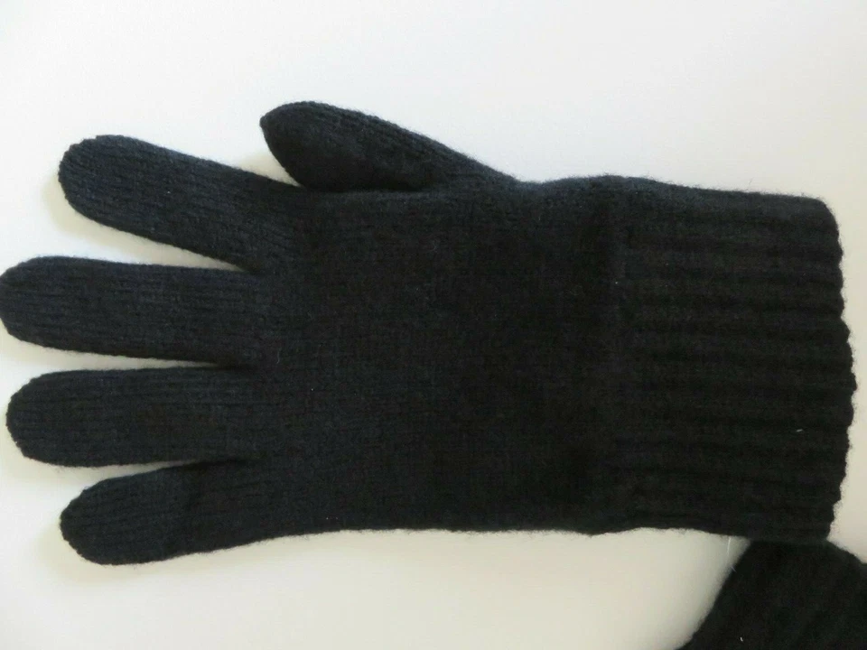 Ladies black gloves lambswool Made in Scotland NEW wool woollen winter womens - Image 2 of 4