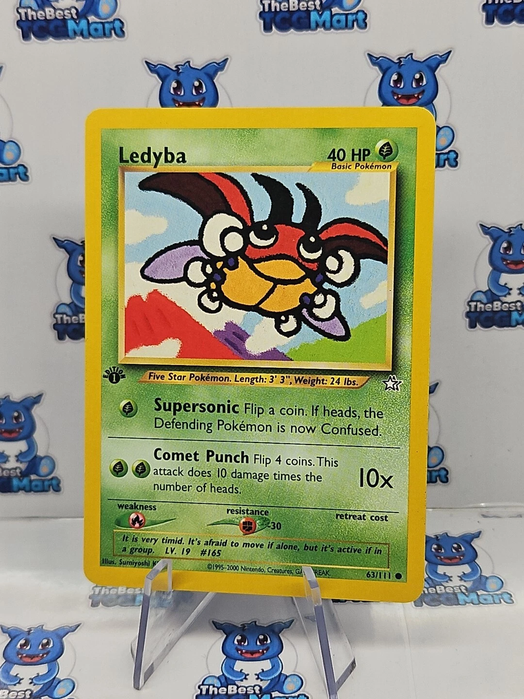 Pokemon 1st Edition Neo Genesis Ledyba 63/111 - NM