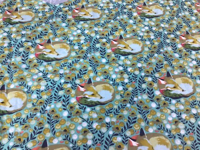 Tula Pink Free Spirit Chipper Fox Nap 16  x 22  ca. 10 volle Füchse