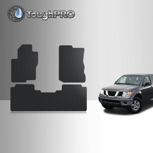 ToughPRO Floor Mats Black For Nissan Frontier (Crew Cab) All Weather