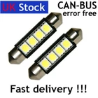 2x Festoon 42mm C10W 4SMD LED CAN-BUS interior car bulb