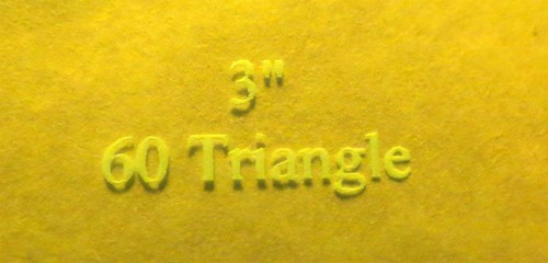 QUILTING 60 Degree Finished Lot 5 Triangle Templates 1/8" Woodworking Pattern - Picture 3 of 5