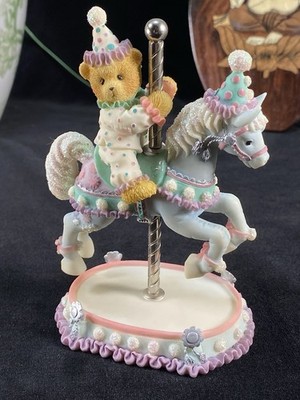 Cherished Teddies Crystal Hang On Were In For A Wonderful Ride Figurine BW