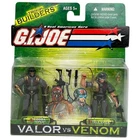 GI Joe Valor vs Venom Cobra Viper Tele-Viper Figure 2 Pack 2004 Hasbro Sealed