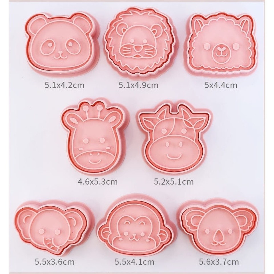 Cartoon Animal Cookie Set 8pcs - PP Baking Tools for Cookies Cakes ...