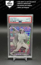2025 Topps Finest Bobby Witt Jr. 198 Pearl Checkerboard Refractor /40 PSA 10