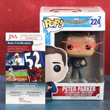 Tom Holland Spider-Man Signed Funko Pop 224 Peter Parker JSA COA 2018 Protector
