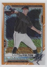 2021 Bowman Chrome Prospects Orange Shimmer Refractor 9/25 Dax Fulton ya6