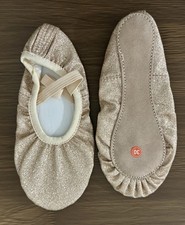 Shiny Gold Ballet Slippers Size 30 Perfect for Dance or Dress-Up