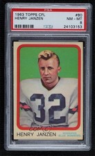 1963 Topps CFL Henry Janzen #80 PSA 8 0sc3