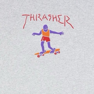 Thrasher Magazine Gonz Fill Logo Shirt Ash Grey Men s Size XL
