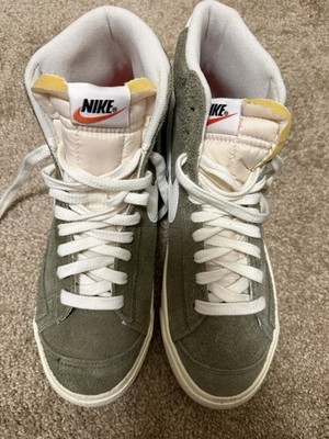 Nike Blazer '77 Vintage Mid Top Suede Lace Up Sneakers Green White DV7006-201 
