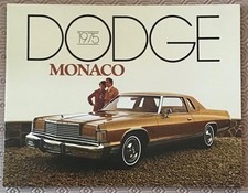 DODGE MONACO USA Car Sales Brochure For 1975 #81-205-5005 Royal Monaco Brougham