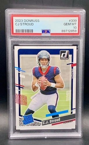 2023 Panini Donruss CJ Stroud Rookie Card - 2023 Rookie of the Year - PSA 10!