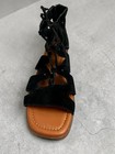 Crown Vintage Women’s Black Suede Lace Up Sandals 8.5 — photo 5