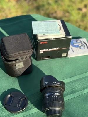 Sigma 10-20mm F3.5 EX DC SLD Glass with case, Tiffen Circular Polarizer and UV