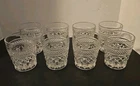Vtg Mid Century Anchor Hocking Wexford Old Fashioned Glass Glasses Barware Lot 8
