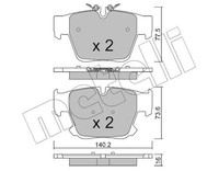 Bremsbelagsatz BremsklöTze FüR BMW 7Er G70 XM G09 5Er G60 G68 G90 G61 G99