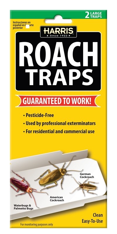 HARRIS Roach Glue Traps, Non Toxic and Pesticide Free (2-Pack)