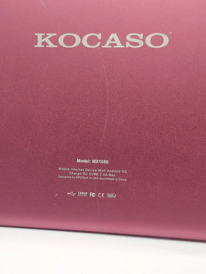 Kocaso MX1080 Tablet Android 10.1" Quad-Core 8GB HD Display Tested & Working - Image 3 of 4