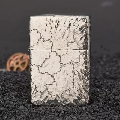 ZORRO 902 Classic Kerosene Lighter   Carved White Copper, Windproof, Flint Wheel