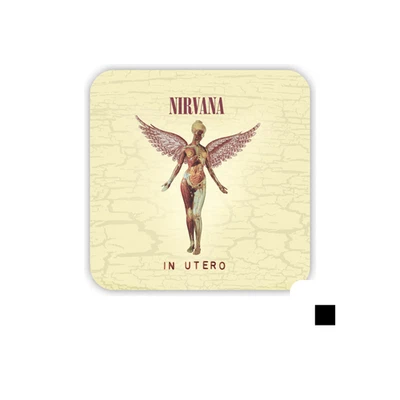 MAGNET FRIGO 5X5 cm POCHETTE ALBUM ROCK POP LP AIMANT FRIGO - Nirvana in utero - Photo 1/3