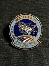Official NASA STS Spacelab 3 1985 Challenger Space Shuttle Enamel Lapel Pin