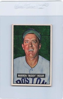 1951 Bowman #236 Warren Buddy Rosar Red Sox NM *DA-E2046