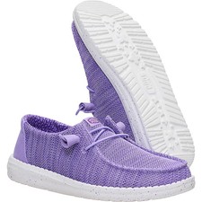 HEY DUDE Women s Wendy Stretch Sox Shoes Purple Color, New WT