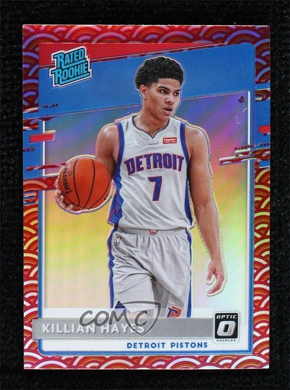 2020-21 Panini Donruss Optic Rated Rookie Photon Prizm Killian Hayes #157 9w4