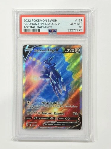 Origin Forme Dialga V PSA 10 GEM MINT 2022 Pokemon Alt Art Astral Radiance #177