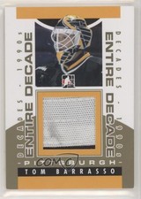 2013 ITG Decades 1990s Entire Decade Jersey Gold /10 Tom Barrasso #ED-03 HOF 7i6