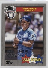 2022 Series 2 1987 Topps All-Star Baseball Black 55/299 George Brett HOF 04br