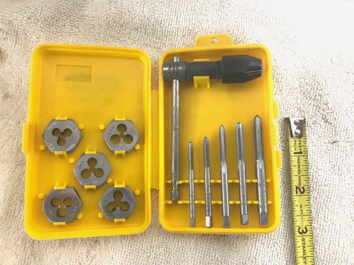 Craftsman KROMEDGE 5 Cut Tap & Hexagon Die Set # 9-52118 USA Made