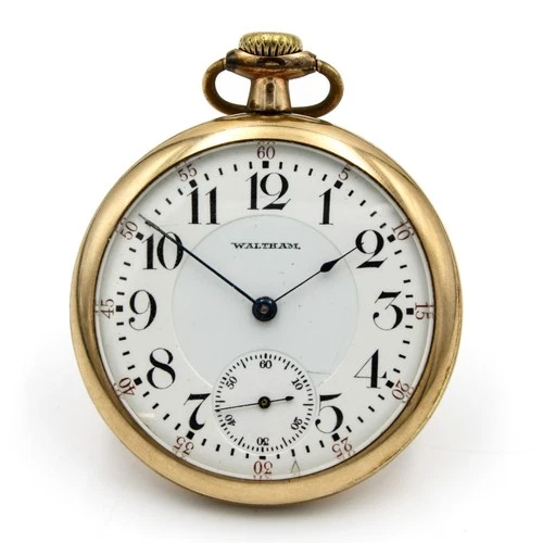 Antique Waltham Railroad Grade 21J Grade 645 16S Mens Pocket Watch  #WB4037-1