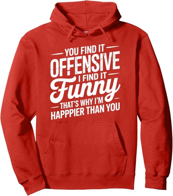 #ad #ad I Find It Funny Sarcastic Design Funny Offensive Unisex Hooded Sweatshirt $30.99