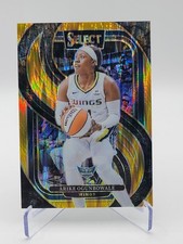 2025 Panini Select WNBA ARIKE OGUNBOWALE #189 Premier Level Gold PRIZM 8/10