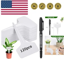 Plant Labels 120pcs with Garden Plant Markers Pen of Outdoor Waterproof,T-Typ...