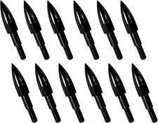 12pcs Archery Arrow Tips 100/125/150/200 Grain Field 100 grain field points 